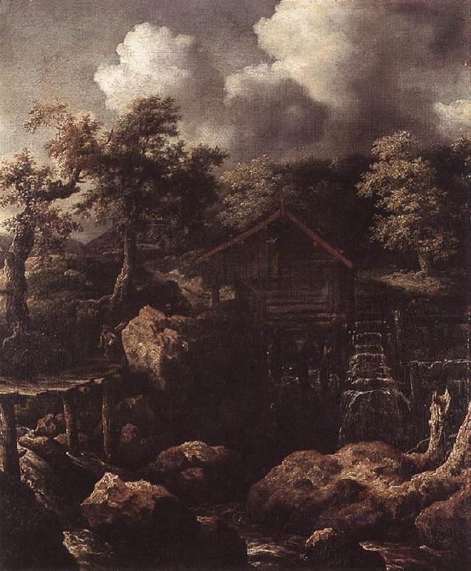 EVERDINGEN, Allaert van Forest Scene with Water-Mill  df France oil painting art